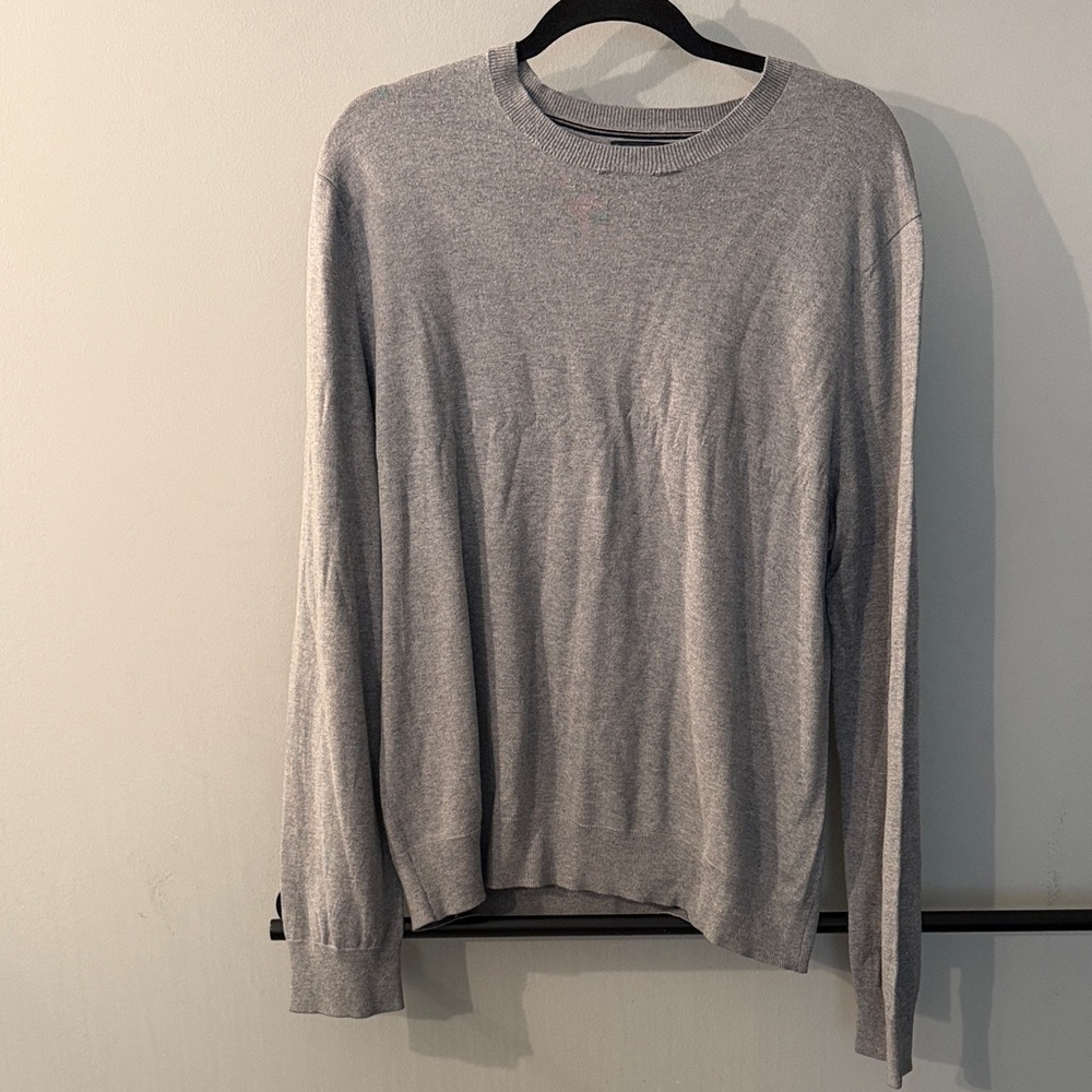 Banana Republic Men's Crewneck Sweater - Light Gray